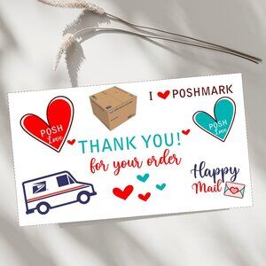♥️ 5x25 / 50  Thank You Cards